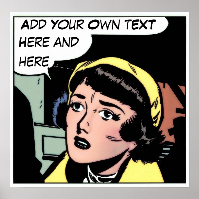Personalized Vintage Comic - Archival Print (Front)