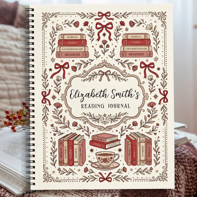 Personalized Vintage Coquette Reading Journal (Creator Uploaded)