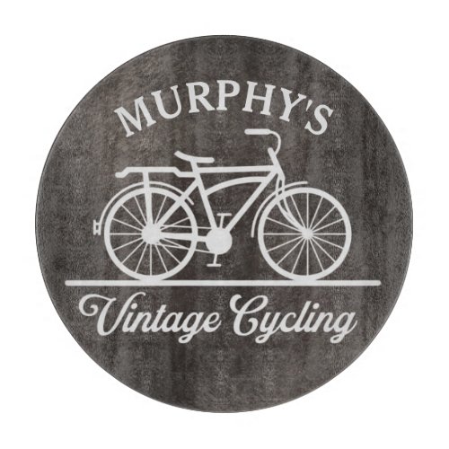 Personalized Vintage Cycling Retro Bicycle  Cutting Board