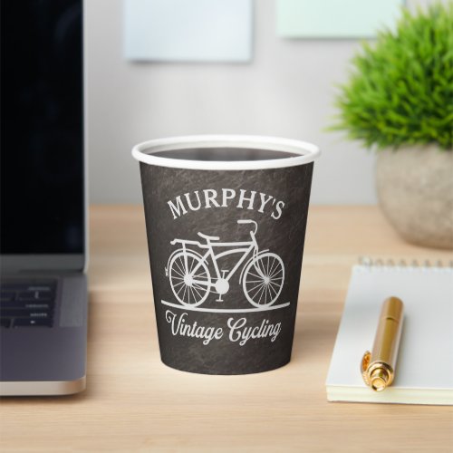Personalized Vintage Cycling Retro Bicycle  Paper Cups