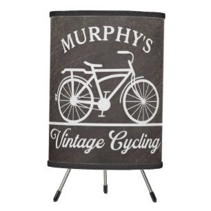 Personalized Vintage Cycling Retro Bicycle Tripod Lamp