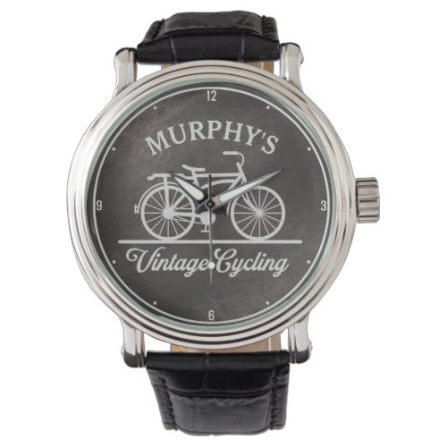 Personalized Vintage Cycling Retro Bicycle Watch