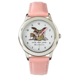 Personalized Vintage Drum Set Music Drummer  Watch