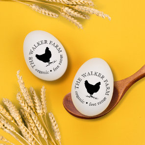 Personalized Vintage Egg Stamp