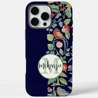 Personalized Vintage Embroidered Pattern iphone 16 Pro Max Case