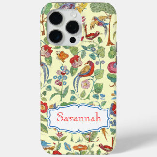 Personalized Vintage Embroidered Pattern iphone 15 Pro Max Case