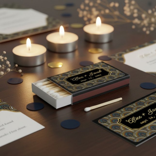 Personalized Vintage Embroidered-Style  Matchboxes (Creator Uploaded)