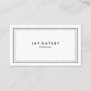 Personalized Vintage Engraved Border Business Card