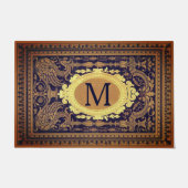 Personalized Vintage Family Initial Custom Doormat (Front)