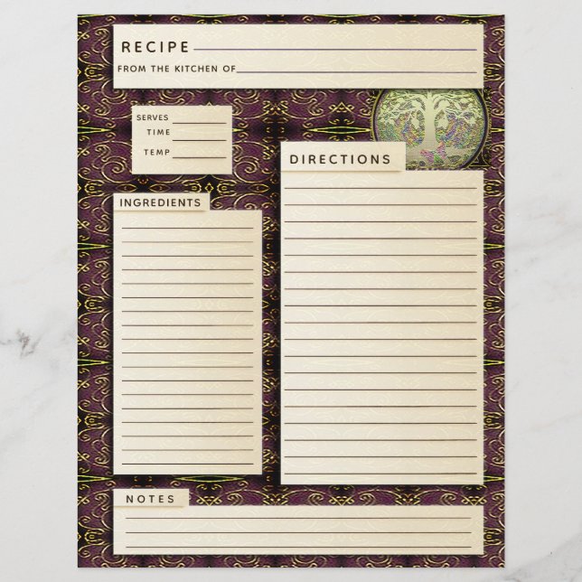 Personalized Vintage Family Recipe Cookbook (Front)