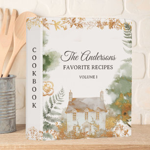 Personalized Vintage Family Recipe Cookbook Mini Binder