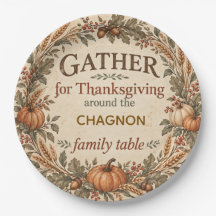 Personalized Vintage Farmhouse Thanksgiving Paper