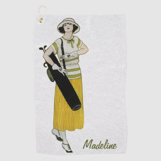 Personalized Vintage Fashion Golf Towel