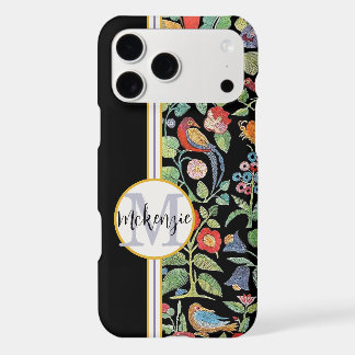 Personalized Vintage Faux Embroidered Pattern iPhone 17 Pro Max Case