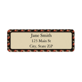 Personalized Vintage Floral Return Address Label