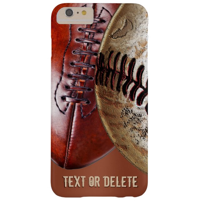 Personalized Vintage Football, Baseball Phone Case (Back)