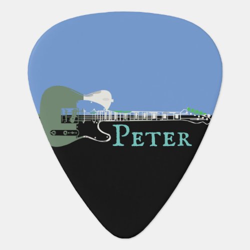 Personalized Vintage for guitarist musician Guitar Pick