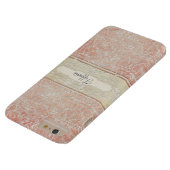 Personalized Vintage French Regency Lace Etched Case-Mate iPhone Case (Bottom)