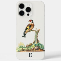 Personalized Vintage Goldfinch Monogram Initial