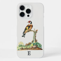 Personalized Vintage Goldfinch Monogram Initial