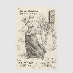 Personalized Vintage Golfers Golf Towel