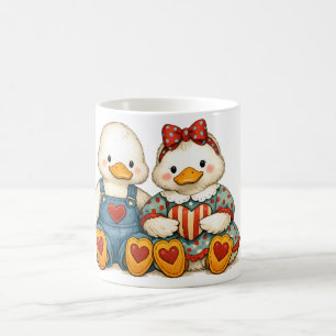 Personalized Vintage Goose  90s Retro Goose Couple Coffee Mug