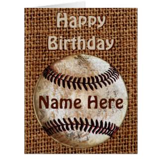 Happy Birthday Baseball Cards - Invitations, Greeting Happy Birthday Baseball Cards - Invitations, Greeting
