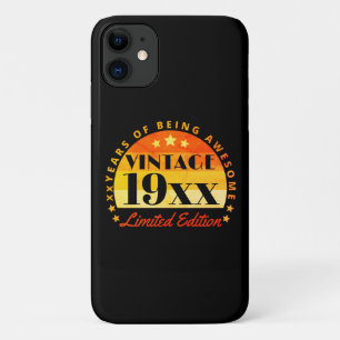 Personalized Vintage Limited Edition Birthday iPhone 11 Case