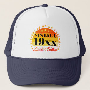 Personalized Vintage Limited Edition Birthday Trucker Hat