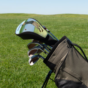 Personalized Vintage look Golfer Golf swing Head Cover