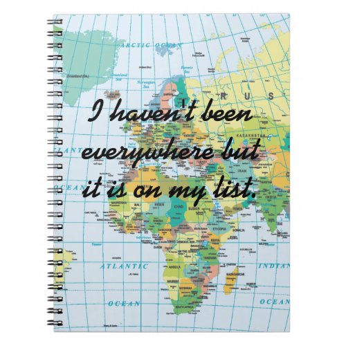 Personalized Vintage Map Notebook