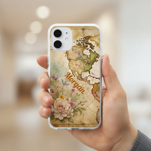 Personalized Vintage Map Speck iPhone Case (Creator Uploaded)