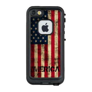 Personalized Vintage 'Merica Flag LifeProof FRĒ iPhone SE/5/5s Case