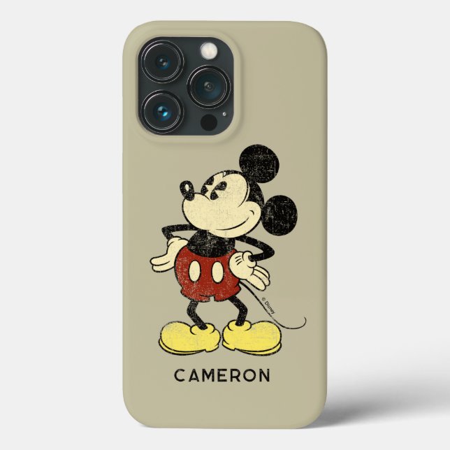 Personalized Vintage Mickey | Hands on Hips  Case-Mate iPhone Case (Back)