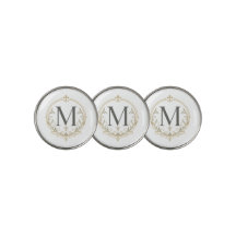 personalized vintage monogram golf ball