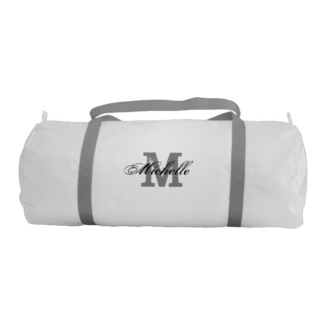 Personalized vintage monogram name duffle gym bags (Front)