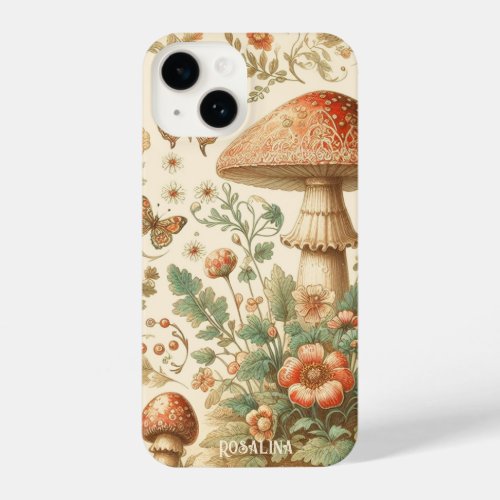 Personalized Vintage Mushroom phone case