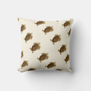 Personalized Vintage Nautical  Watercolor Throw Pillow