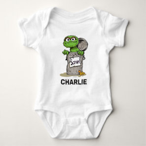 Personalized Vintage Oscar the Grouch Scram Baby Bodysuit