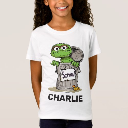 Personalized Vintage Oscar the Grouch Scram T_Shirt