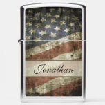 Personalized Vintage Patriotic American Flag Zippo Lighter at Zazzle