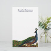 Personalized Vintage Peacock Stationery | Zazzle