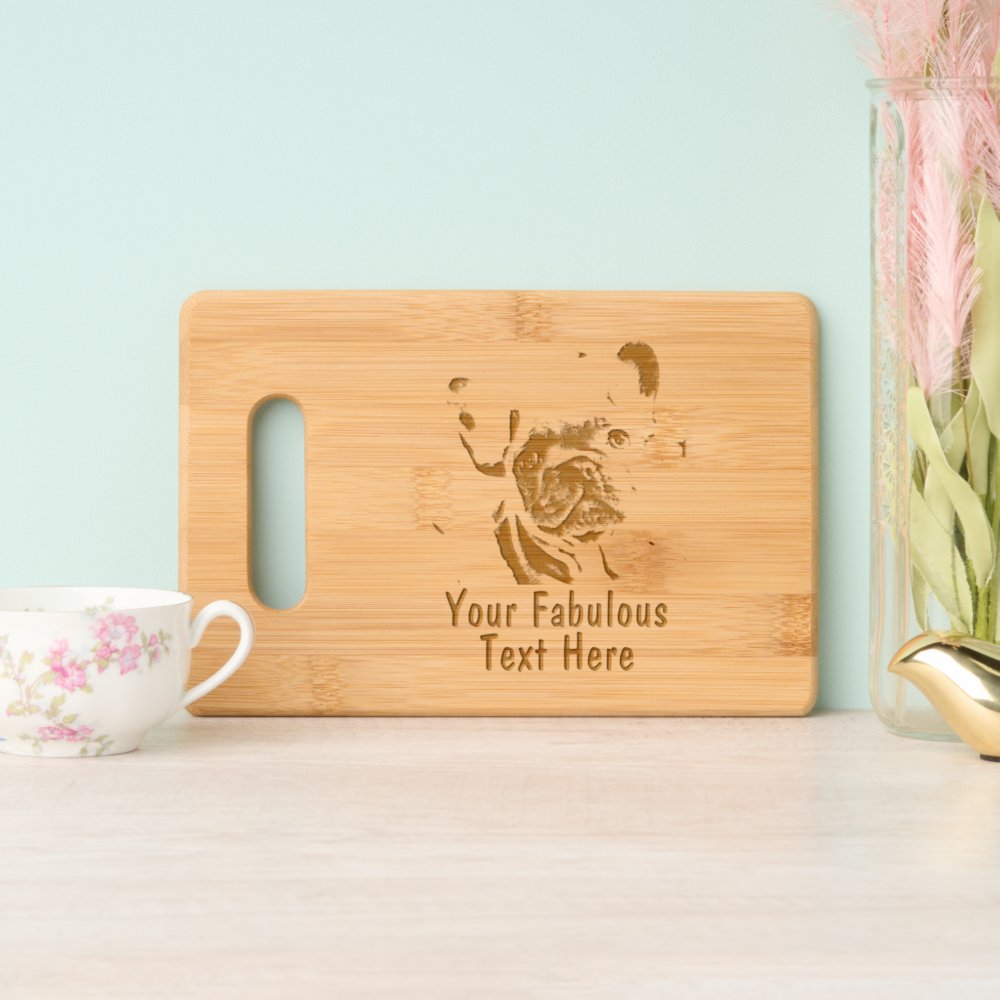 Disover Personalized Vintage Photo and Text Cutting Board