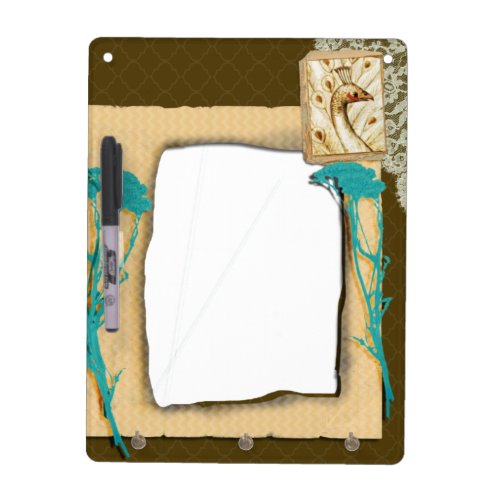 Personalized Vintage Photo Collage Dry_Erase Board
