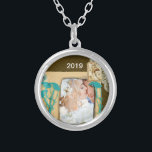 Personalized Vintage Photo Collage Silver Plated Necklace<br><div class="desc">Personalized Vintage Photo Collage</div>