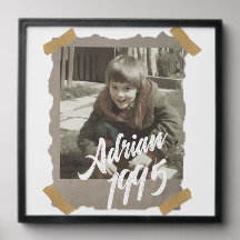 Personalized Vintage Photo Frame | Custom Retro Pi