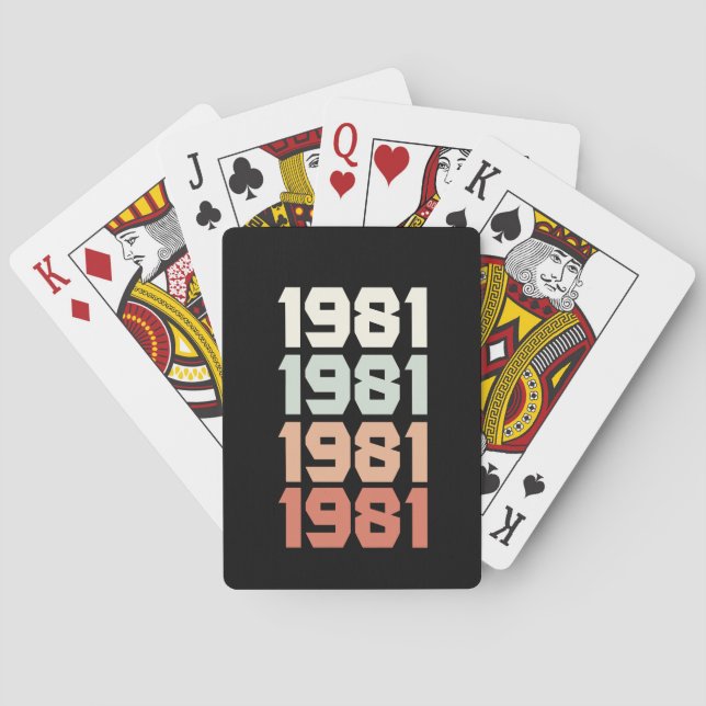 Personalized Vintage Playing Cards (Back)
