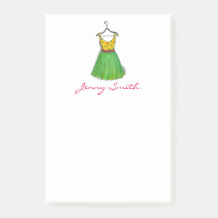 Personalized Vintage Prom Dress Fashion Post Its Post-it Notes
