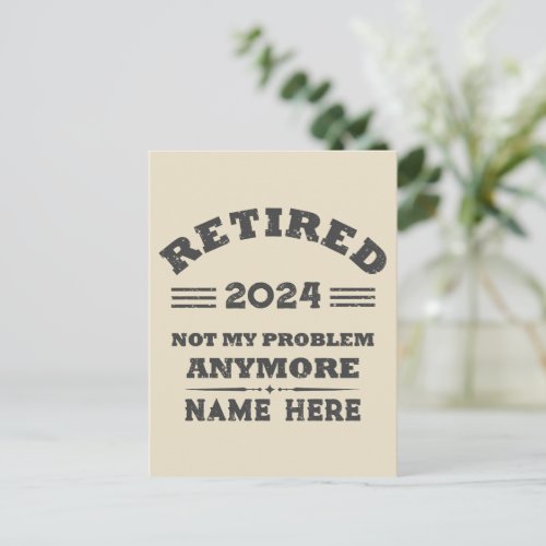 Personalized vintage retirement 