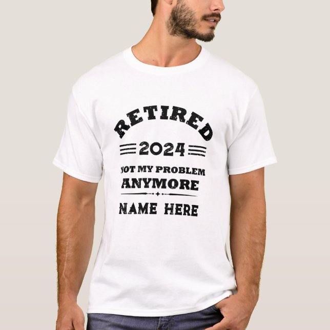 Personalized vintage retirement T-Shirt (Front)